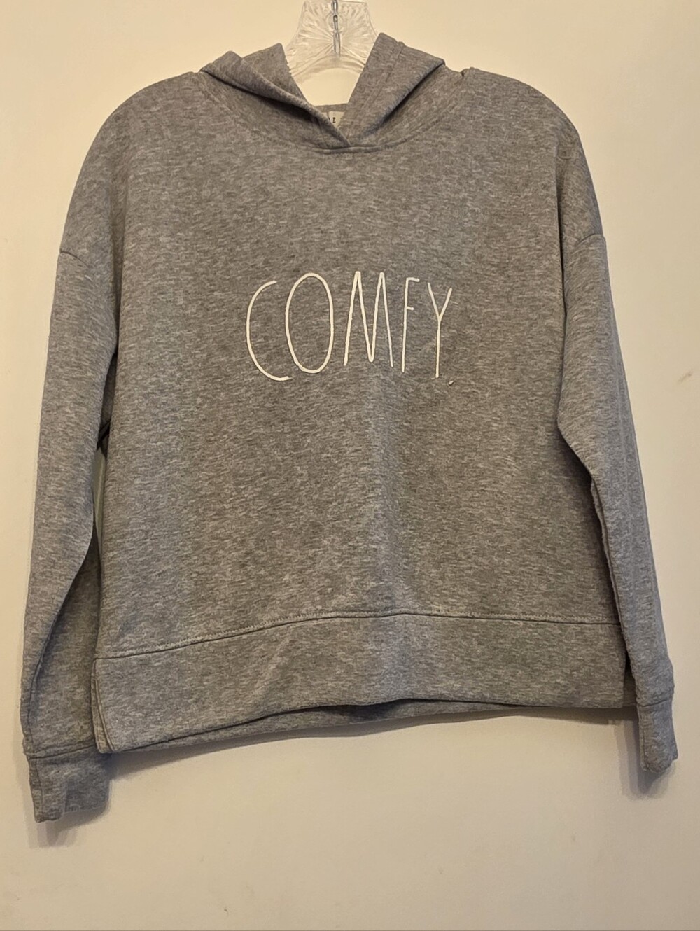 Rae Dunn Gray 'COMFY' Hoodie Sweatshirt